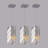 3-Light White Chrome Adjustable Iron Crystal Chandeliers