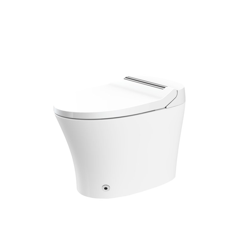 Modern Smart Toilet With Power Outage Backup & Strong Flushing Performance Ceramic Adjustable Temp Seat Hygiene Assurance