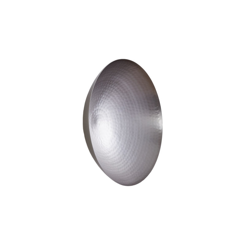 Indira Wall Bowl, 13" H x 13" W x 5" D, Antique Nickel