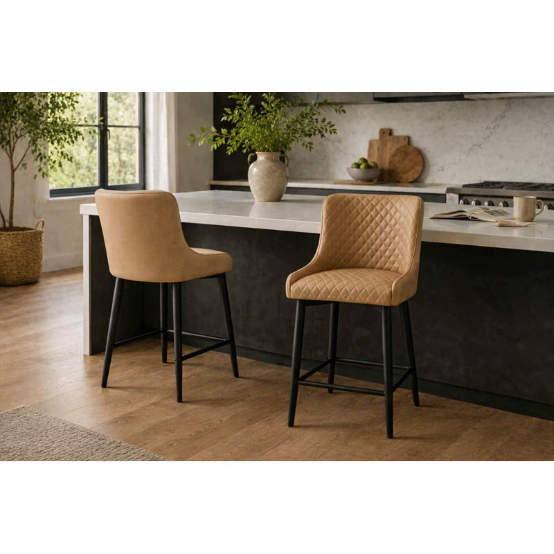 Klahn Counter Stool, Bar Stool (30” Seat Height), Light Gray