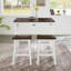 Ensemble de table de bar et de chaises 3 pièces de style industriel pour une salle à manger compacte et un divertissement, un design durable et peu encombrant-1249245760