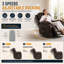 Ensemble de 2 fauteuils inclinables électriques à bascule pour adultes avec 3 vitesses, télécommande câblée, fauteuil inclinable électrique berçant en cuir, fonction minuterie berçante 5 à 15 minutes, pour le salon, brun-1145225441-1145225453