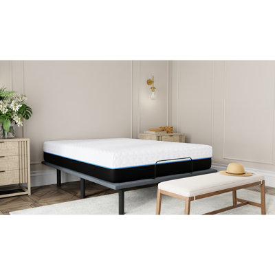 Très grand matelas 14 po en cuivre avec mousse viscoélastique gélifiée et matelas rafraîchissant très grand, base ventilée