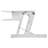 Rocelco 37.5 in. White Deluxe Height Adjustable Standing Desk Converter Dual Monitor Riser with Gas Spring Assist System