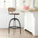 Dylann Adjustable Height Counter Stool with Metal Frame