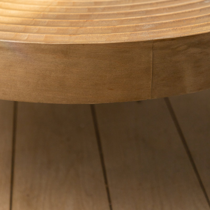 Arbre 16 po Table d'appoint ronde en bois naturel, H 18 po x L 16 po x l 16 po