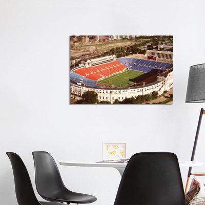 Aerial View Of A Stadium, Soldier Field, Lake Shore Drive, Chicago, Cook County, Illinois, USA by Panoramic Images - Wrapped Canvas Print
