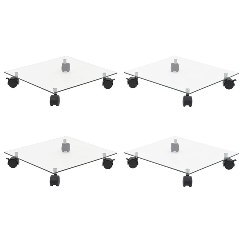 Support de verre trempé transparent vidaXL