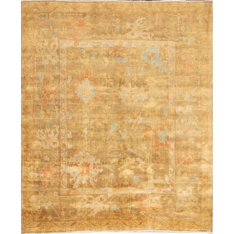Tapis chameau noué à la main de haute qualité