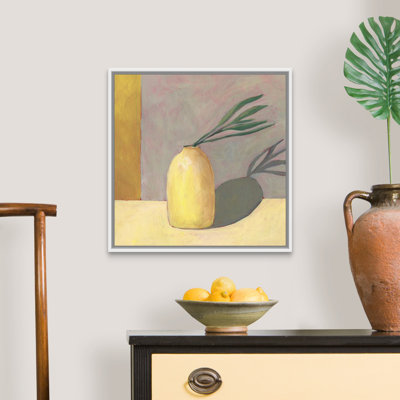 «Yellow Vase I», art mural sur toile