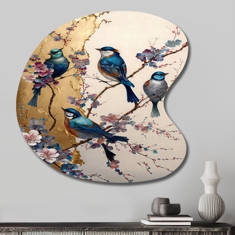 Dash - Décoration murale en forme d'oiseau, H 27 po x l 27 po
