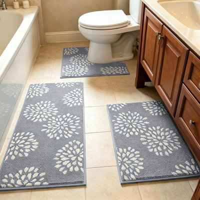 Ensemble de tapis de salle de bain 3 pièces