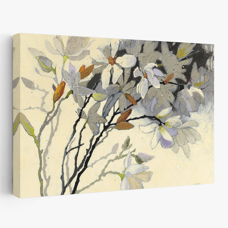 Abstract Blossoms - Magnolias, 16" H x 24" W