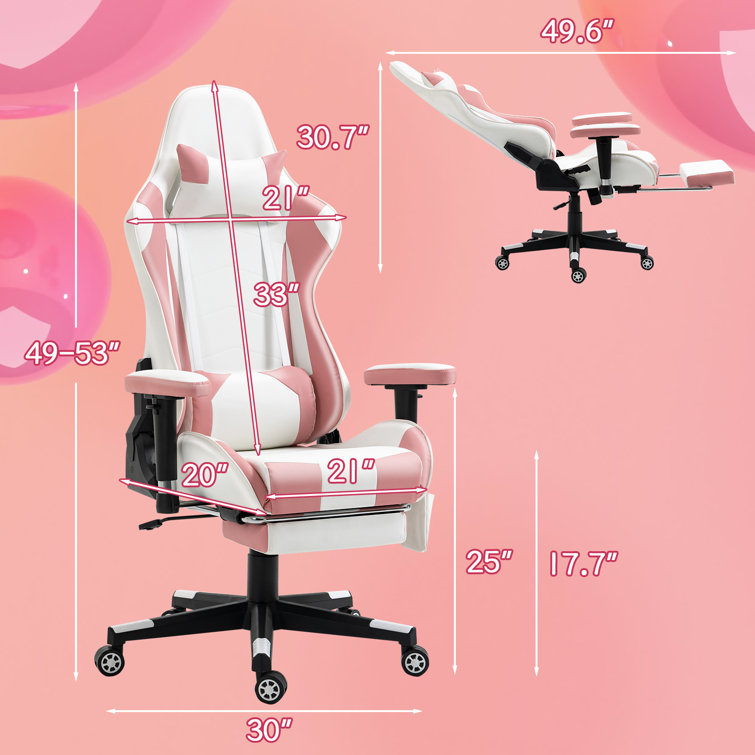 https://assets.wfcdn.com/im/09752281/resize-h755-w755%5Ecompr-r85/2410/241047684/Adjustable+Reclining+Ergonomic+Faux+Leather+Swiveling+PC+%26+Racing+Game+Chair+with+Footrest+in+Pink%2FWhite.jpg