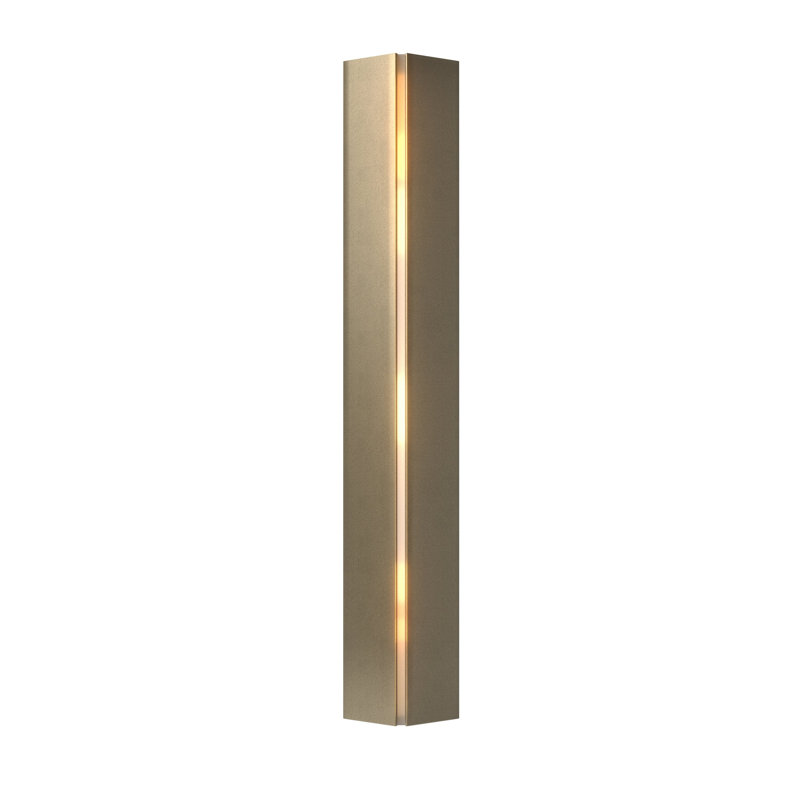 Gallery Steel LED Flush Mounted Sconce, Soft Gold