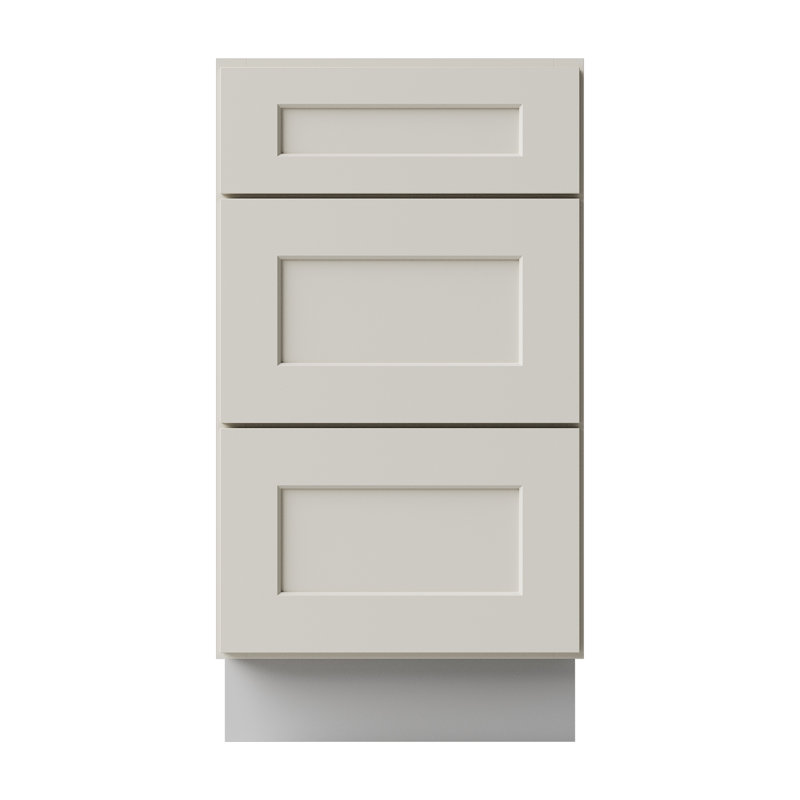 Armoire de cuisine en bois massif prête à assembler, Crème Shaker, 18"