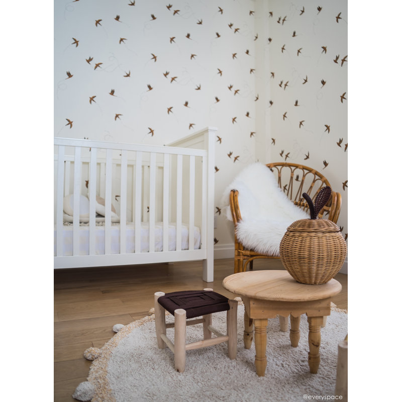 Hand Tufted Cotton Area Rug in Brown/Gray