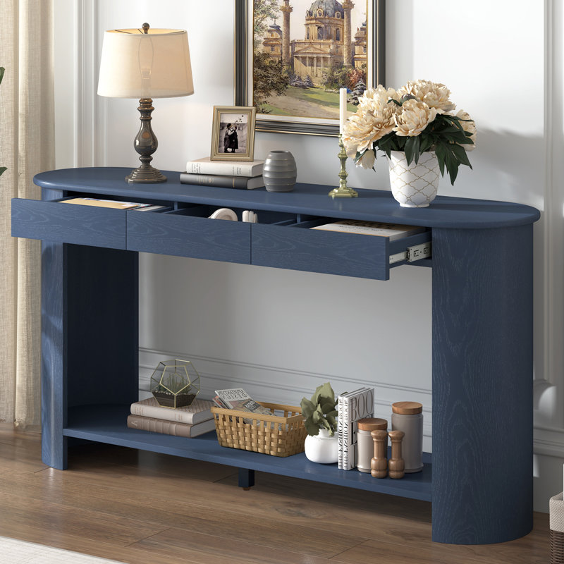 Console 3 tiroirs 60 po, Marine
