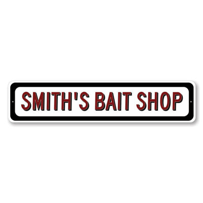 Bait Shop Aluminum Sign