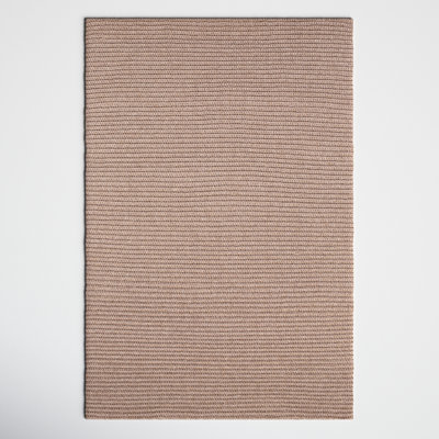 Handmade Medium Brown Indoor/Outdoor Rug