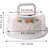 Plastic Small Cake Carrier Holder Round Container