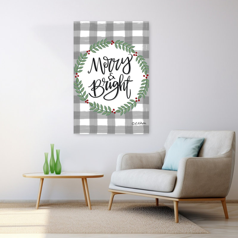 Merry Bright Art contemporain, H 48 po x l 32 po