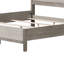 Grand lit Rizvi, tête de lit tapissier, tissu gris, bois massif-111734959