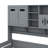 Wooden Daybed With Double Drawers And Shelving Unit-260122267-260122270