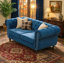 Canapé 65 po en tissu d'ameublement Chesterfield-1712768168