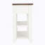Console en bois de pin massif 48 po, table d'appoint moderne avec 3 rangements