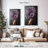Lady Purple Peony Canvas Print-1243614344