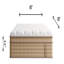 Grand matelas hybride 12 po avec ressorts ensachés indépendamment et mousse viscoélastique imprégnée de gel-1658156605-1658156606