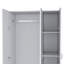 Armoire Ohio avec 3 portes, 2 tiroirs et 4 tablettes