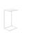 White C-Shaped Side Table