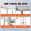 Table de travail en acier inoxydable 24 x 24 x 38 pouces, avec 4 roulettes, 3 niveaux de hauteur réglables, table de travail robuste pour la préparation des aliments pour restaurant de cuisine commerciale, argent-129355158