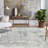 Joshua Abstract Silk Gray/Ivory Area Rug-1099815517