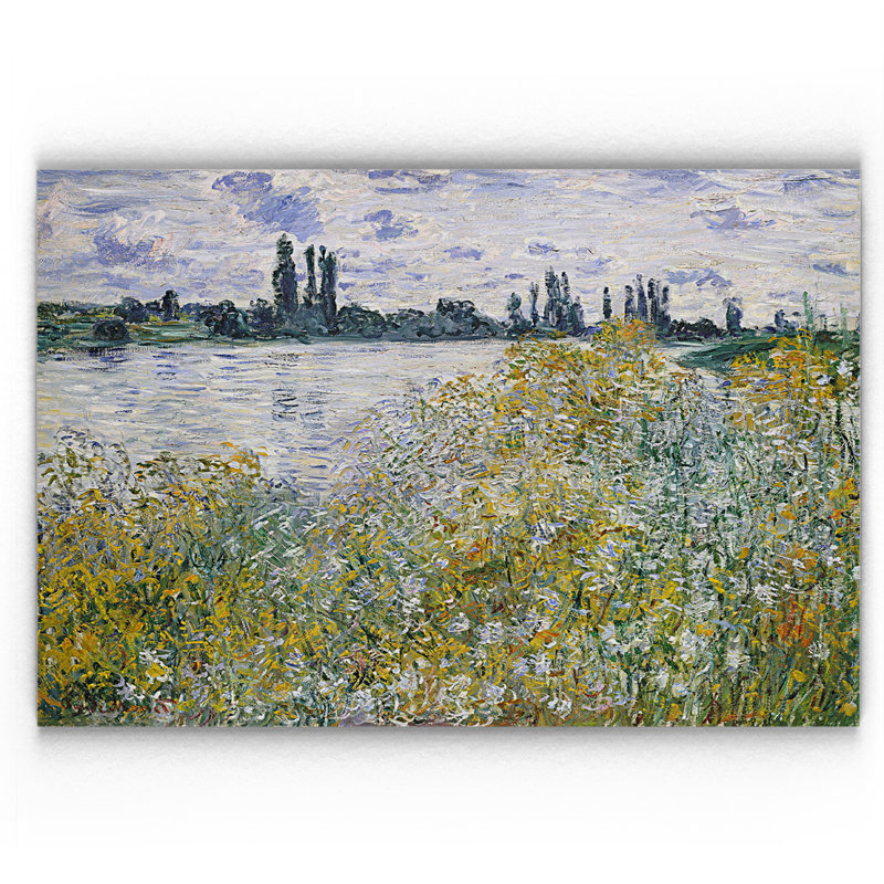 « le fleurs near theuil », impression, H 18 po x l 27 po x P 1,5 po, Pas de tapis, Toile tendue