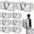 Extra Large Moving Bags With Backpack Straps, Carrying Handles & Zippers, Heavy Duty Clear Storage Packacking Totes For Space Saving, Alternative To Moving Boxes For Clothing Blankets,(Clear/8 PCS)