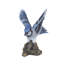Blue Jay Wing Out on stump | Handcrafted Decorative Bird Statue for Home & Garden | Premium Polyresin, Weather-Resistant Indoor/Outdoor Decor