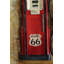 Peinture murale en métal en forme de pompe à essence rouge Route 66, 40 po x 2 po x H 79 po