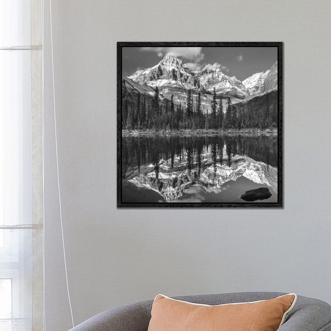 Mountains Reflected In Lake, Mount Huber, Yoho National Park, British Columbia, Canada by Tim Fitzharris - Gallery-Wrapped Canvas Giclée on Canvas