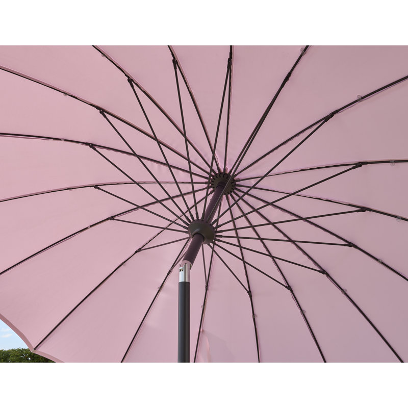 Burech 2.7m Royce Geisha Tilt Parasol, Pink