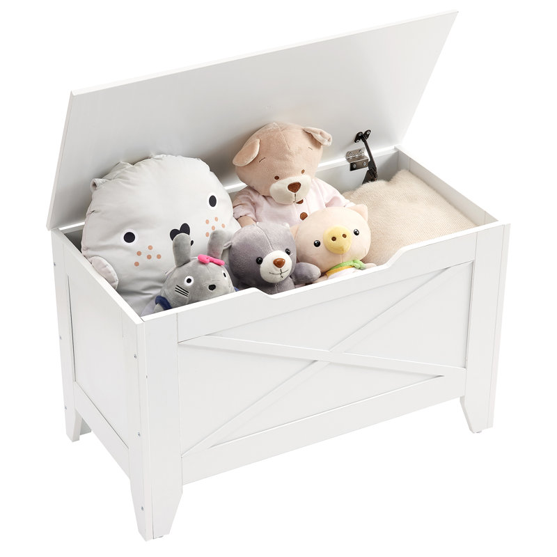 2 Pack White Wooden Storage Bench with Lid – Multi-Functional Shoe Bench, Blanket Chest & Toy Box for Entryway, Bedroom, or Living Room