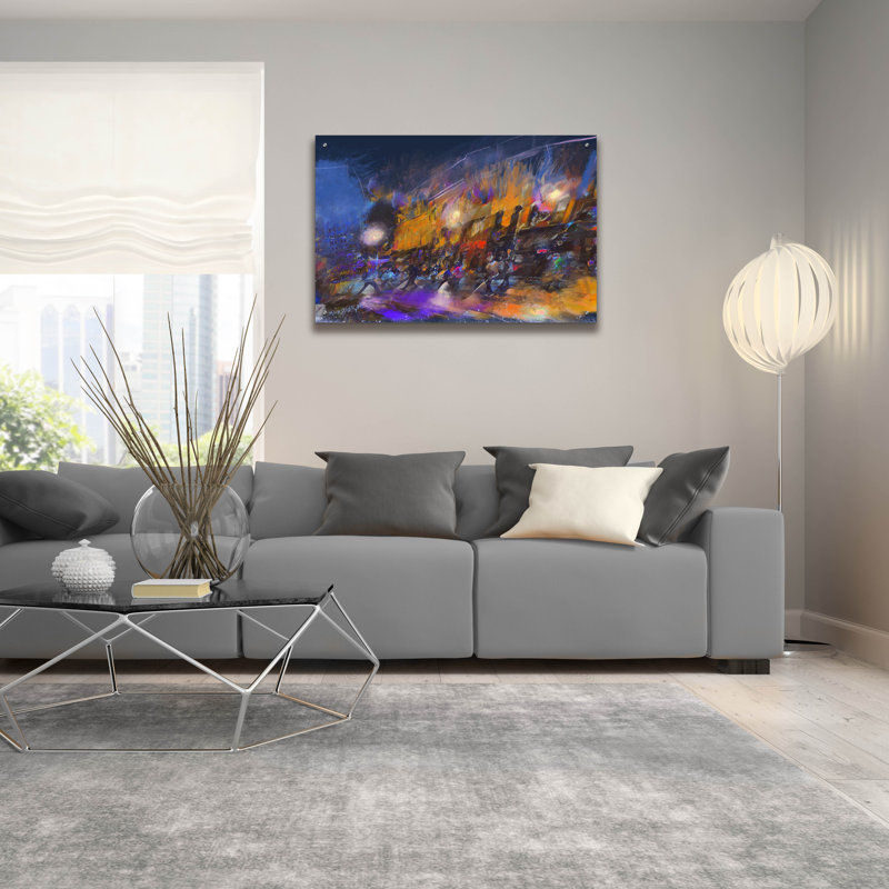 "Downtown" par Murray Henderson Fine Art, H 24 po x l 36 po x P 0,2 po
