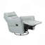 Fauteuil inclinable 1pc avec meubles pivotants en cuir massif-1686750050