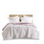 Double / grand, rose et blanc, édredon en fausse fourrure à poils longs, 3 pièces, rembourrage, revers doux, lavage à la machine délicat, - pièce double / grand mini en duvet synthétique, chaud, séchage par culbutage,
