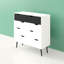 Myrasol Solid Wood 98.6 cm W Chest of 5 Drawers-108503417