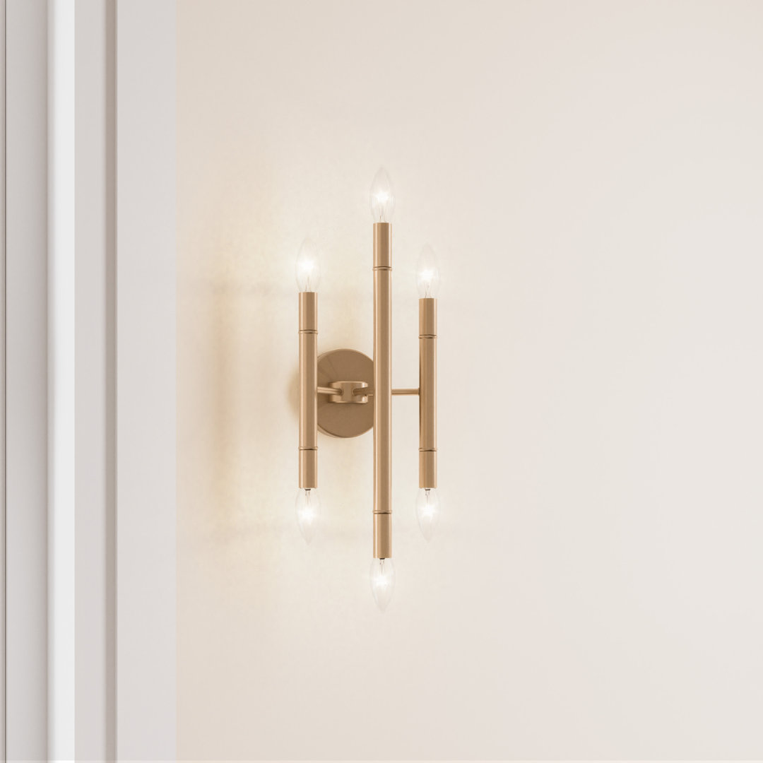 Sitka Gold 6-Light Wallchiere Sconce Mercer41