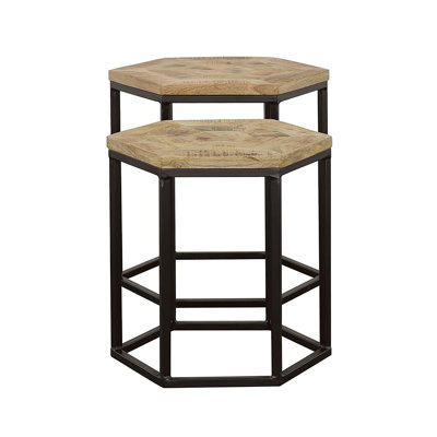 Ensemble de 2 tables gigognes