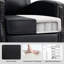 Fauteuil inclinable en cuir clouté-109324986